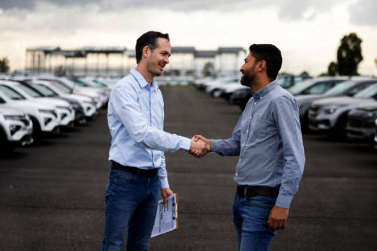 Handshake between two people
